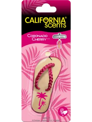 California Scents Novelty Hanging Sandal Coronado Cherry Car Air Freshener - 1 Count