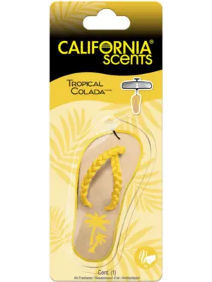 California Scents Novelty Hanging Sandal Tropical Colada Car Air Freshener - 1 Count