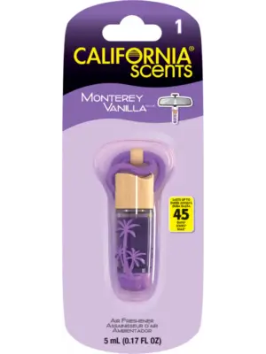 California Scents Hanging Vial Monterey Vanilla Car Air Freshener - 1 Count