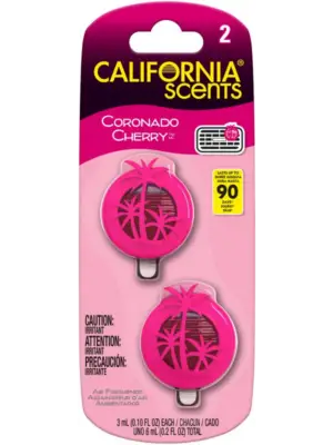 California Scents Coronado Cherry Mini Diffuser Air Freshener Multi-Pack (2-Pack)