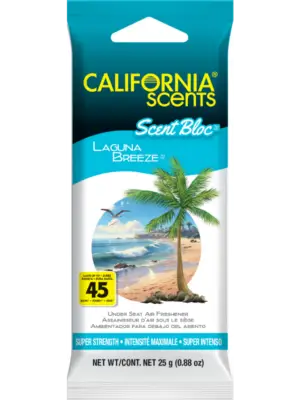 California Scents Scent Bloc Under-Seat Car Air Freshener, Laguna Breeze Scent