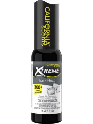 California Scents Xtreme Mini Car Air Freshener Spray, Ice Scent, 1 fl oz Bottle